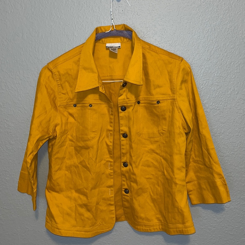 Yellow mustard jacket
